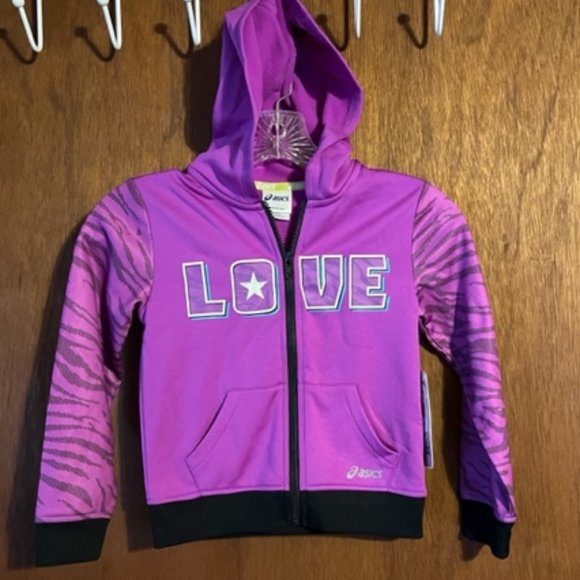 ASICS Little Girls Big Love Track Jacket - Picture 1 of 2